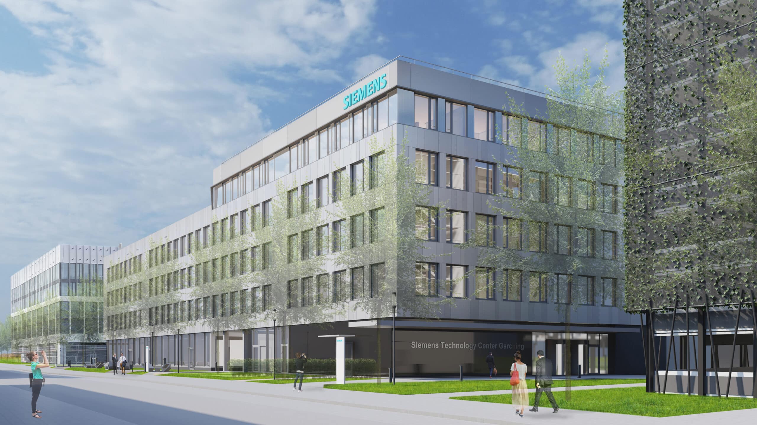 Siemens Technology Center Garching 2. BA, Perspektive Nord, Visualisierung
